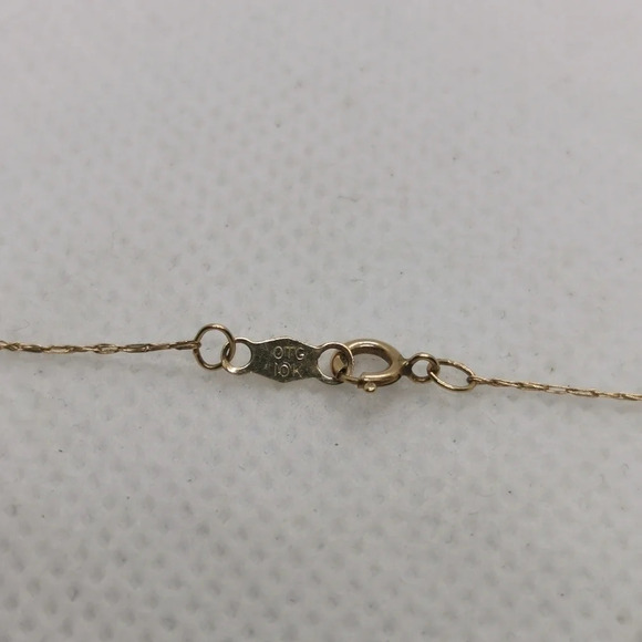 Gold Heart Pendant and Necklace 10k solid gold - Picture 4 of 4
